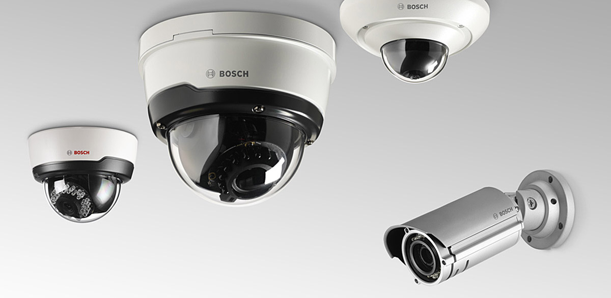 Diferentes cámaras de videovigilancia BOSCH